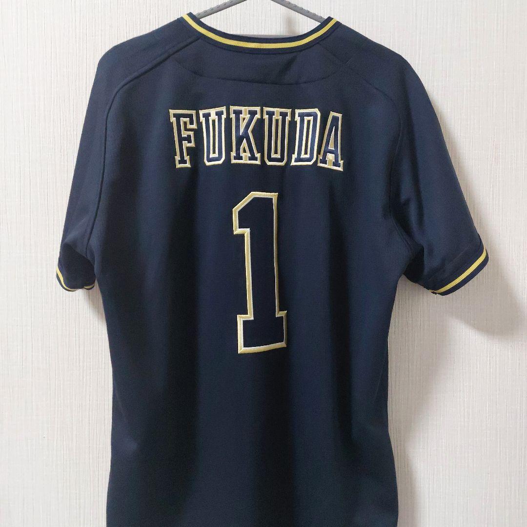 オリックス　ビジターユニフォーム　福田周平 Mサイズ　サイン色紙つき