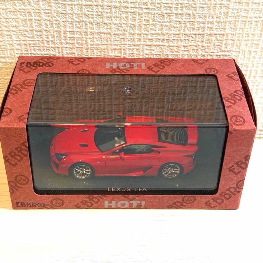 1/43 エブロ　レジンモデル　レクサス　LFA　ミニカー　レッド　EBBRO
