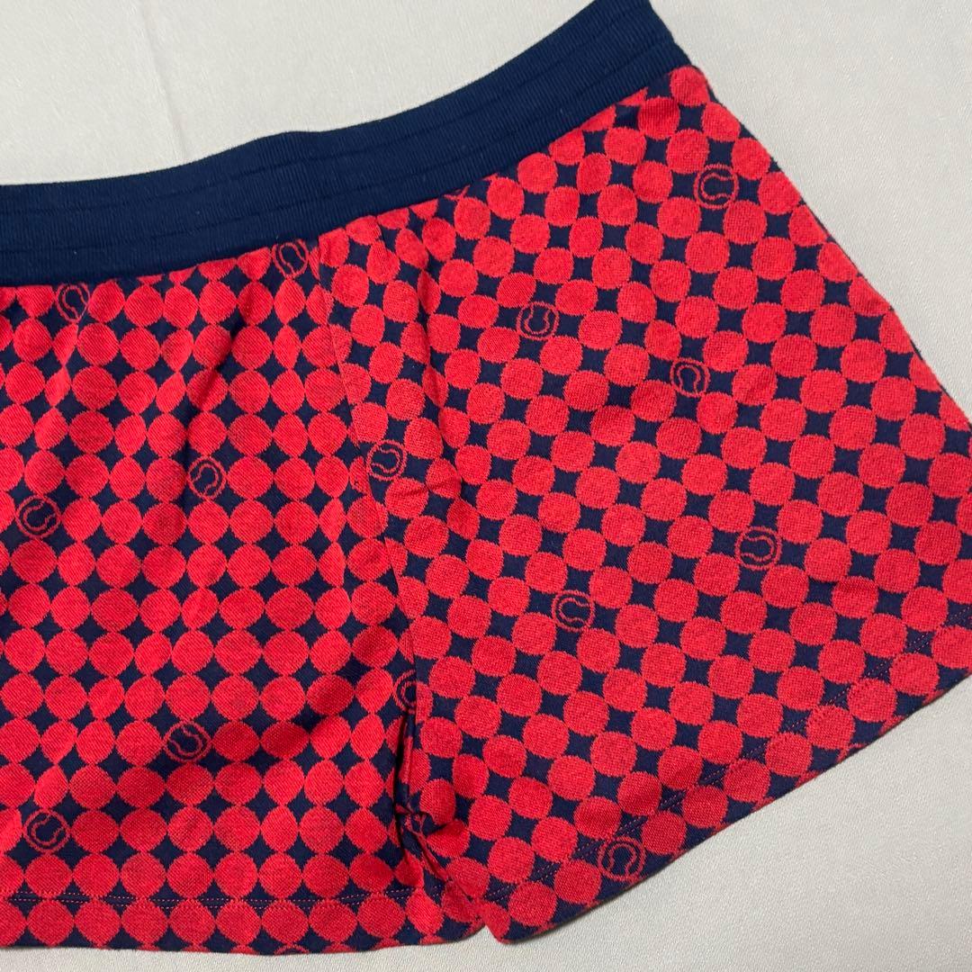 フィラFILA テニスウェア ニット総柄シャツ&ショートパンツ 上下セットアップ