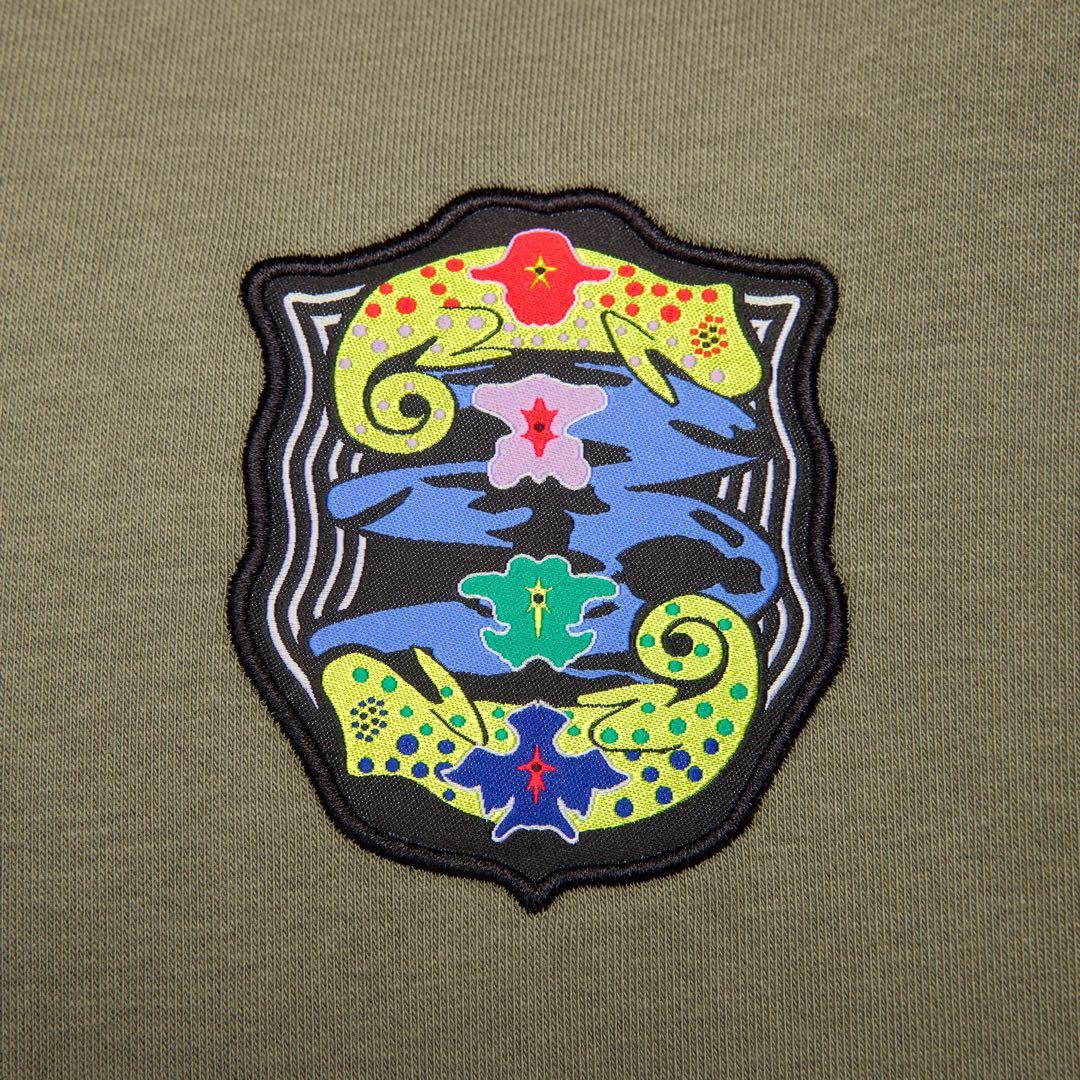 NIKE SB フリース プルオーバー パーカー オリーブ（M〜Lサイズ相当）