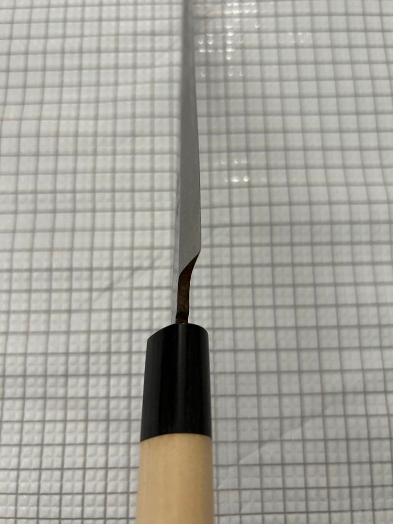 [ぺ様用] 刺身包丁 柳刃包丁 240mm 安来鋼青紙２号 PWCシノギ柄 ②