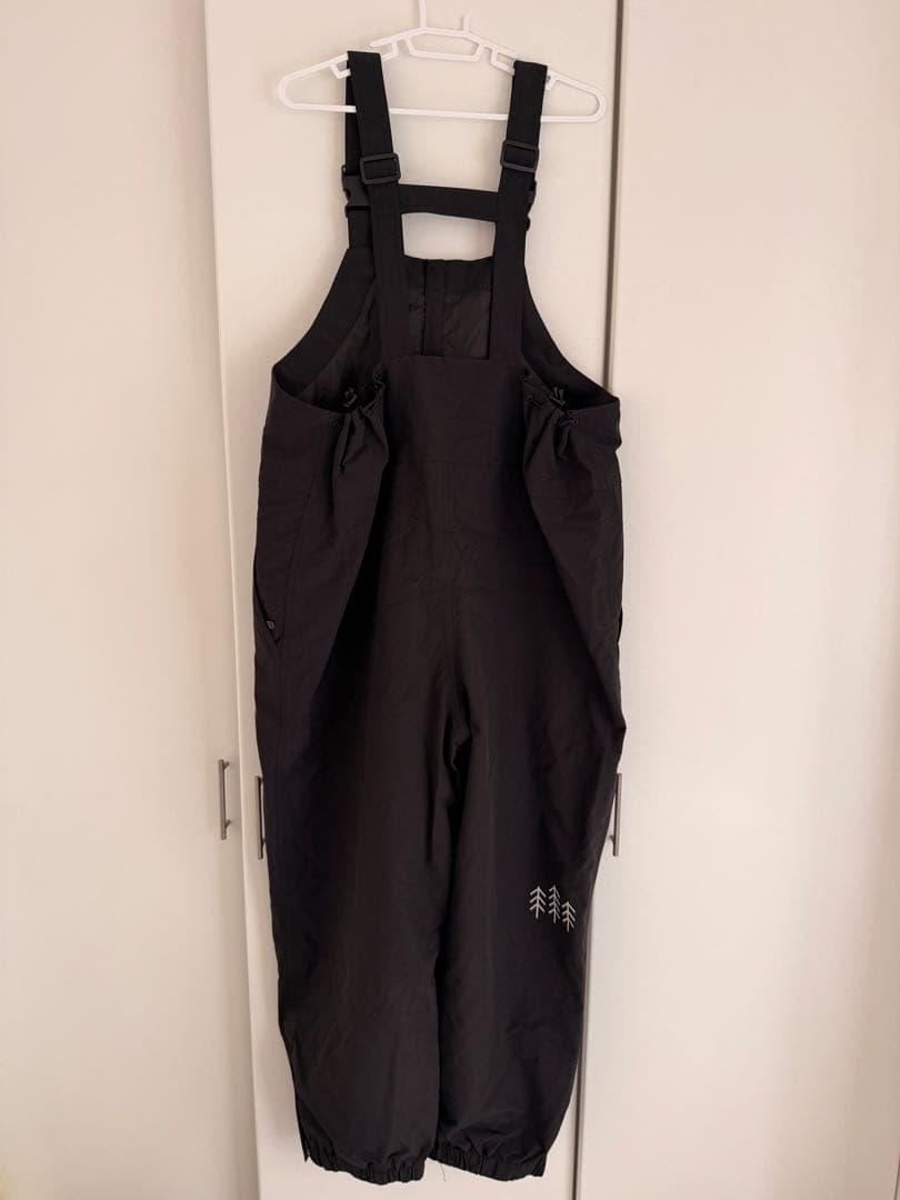 スノーボード ビブパンツ S ブラック 男女兼用 防水 防寒 スキー 美品