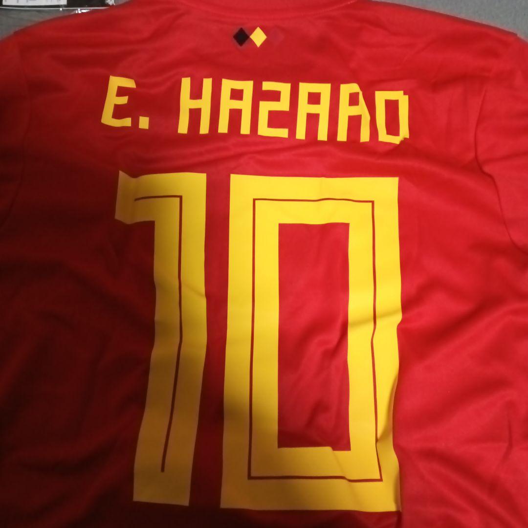 E. HAZARD 10 ジャージ Lサイズベルギー代表レプリカユニフォーム