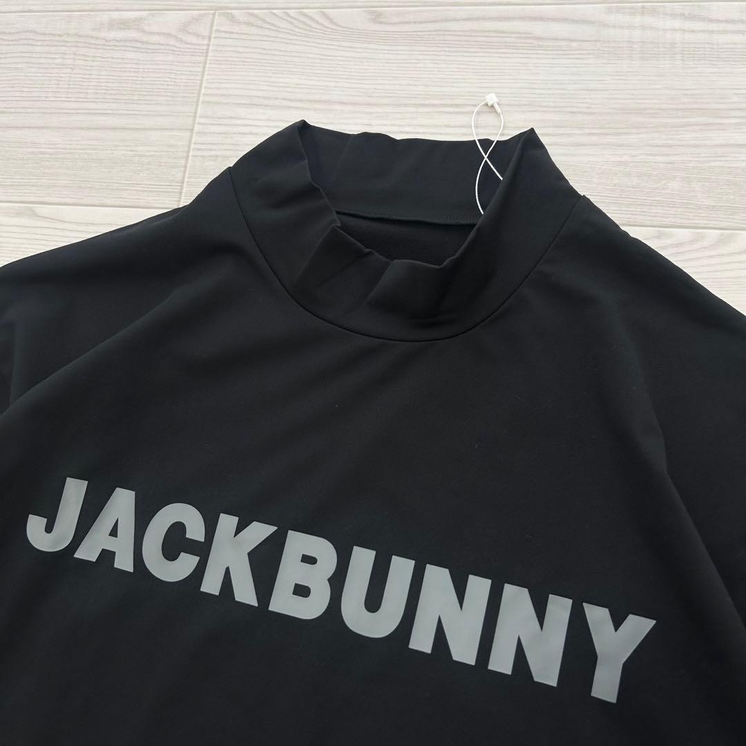 新品　ジャックバニー　モックネック　長袖カットソー　シャツ　ブラック　サイズ6