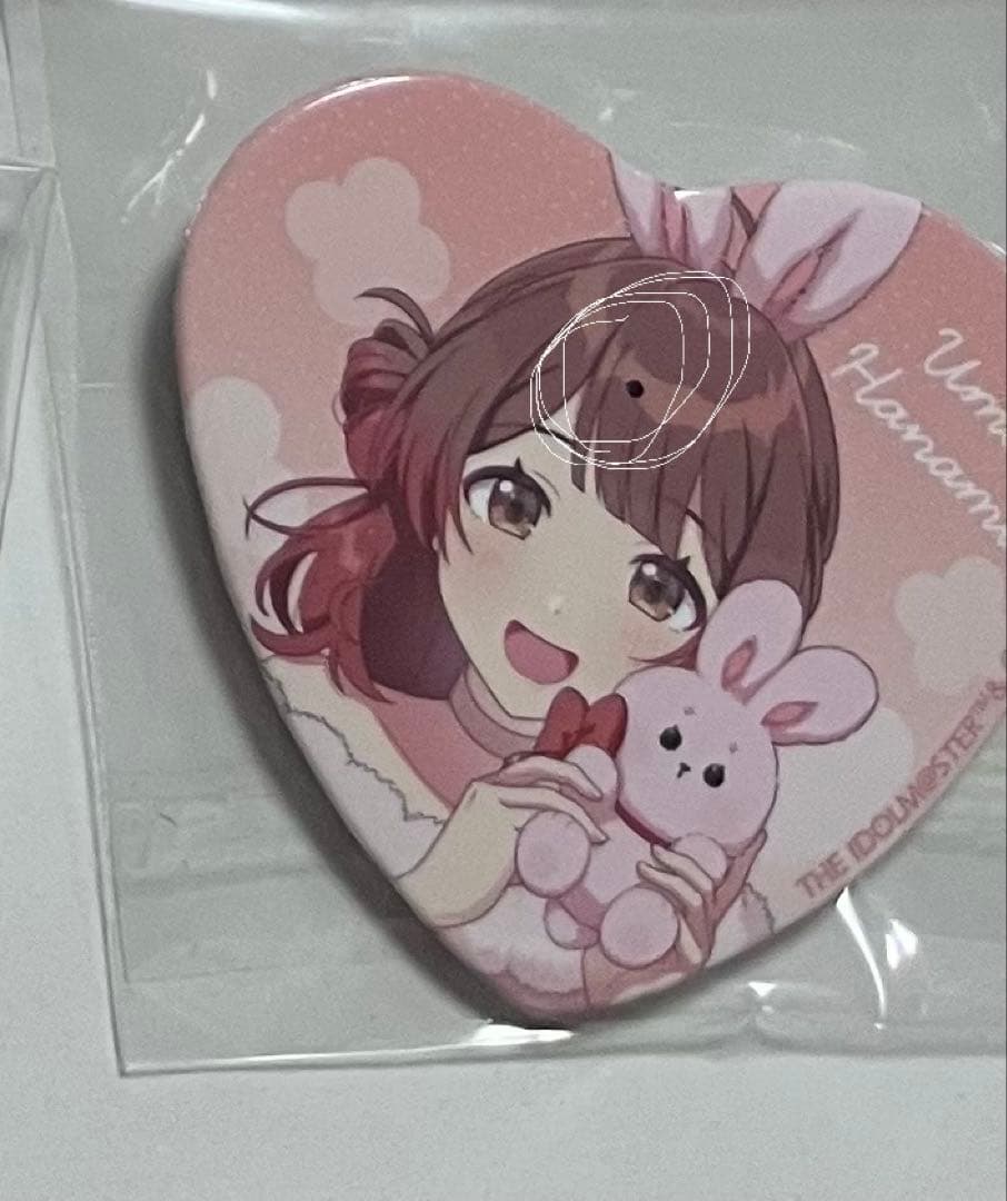 学園アイドルマスター　花海佑芽　gigo 缶バッジ　rabbit ハート　特典