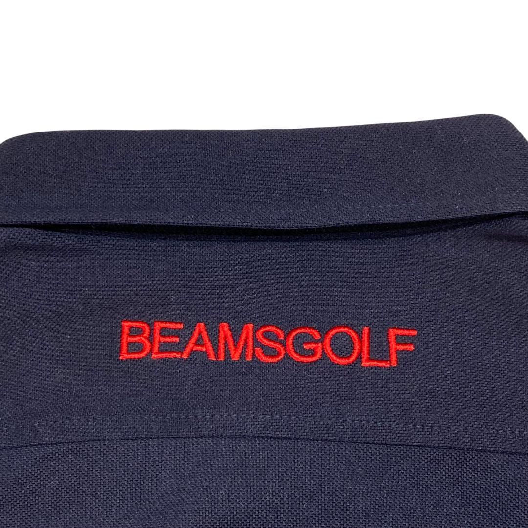 BEAMS GOLF ビームス ゴルフ 半袖 ポロシャツ M ネイビー メンズ