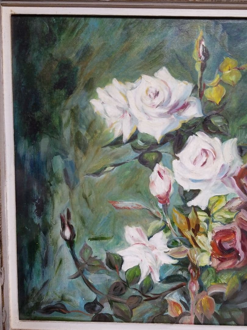 森 猛 先生 薔薇 油絵 風景画