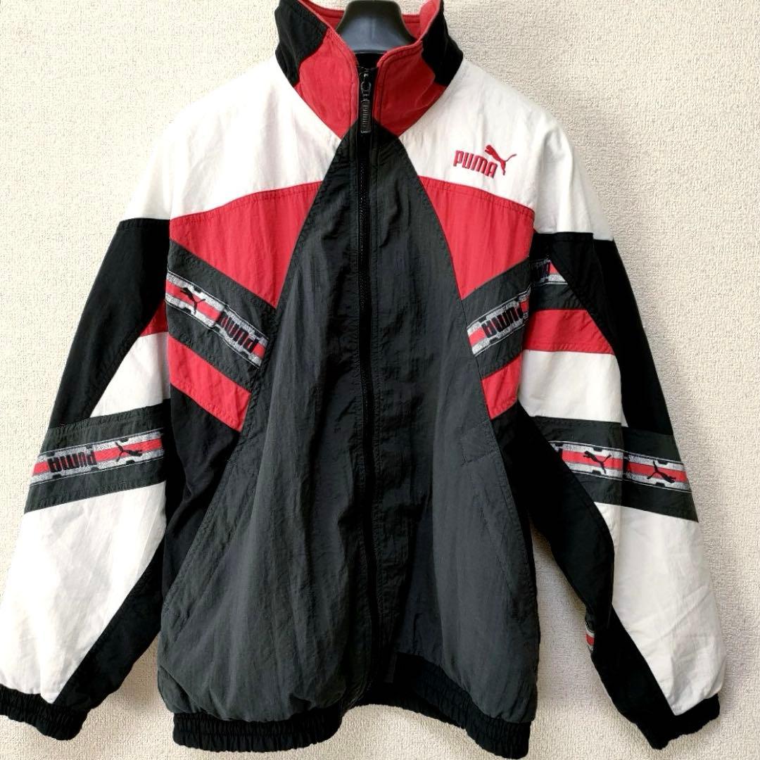 90s OLD PUMAオールド　プーマ　ナイロンジャケット　ゆるダボ