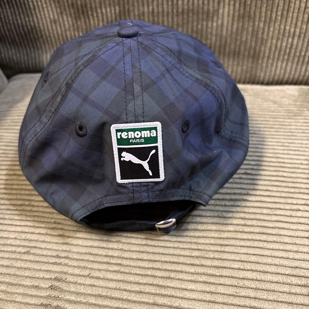 renoma PUMAチェック柄キャップ ✴︎早い者勝ち✴︎最終値下げ・新品未使用