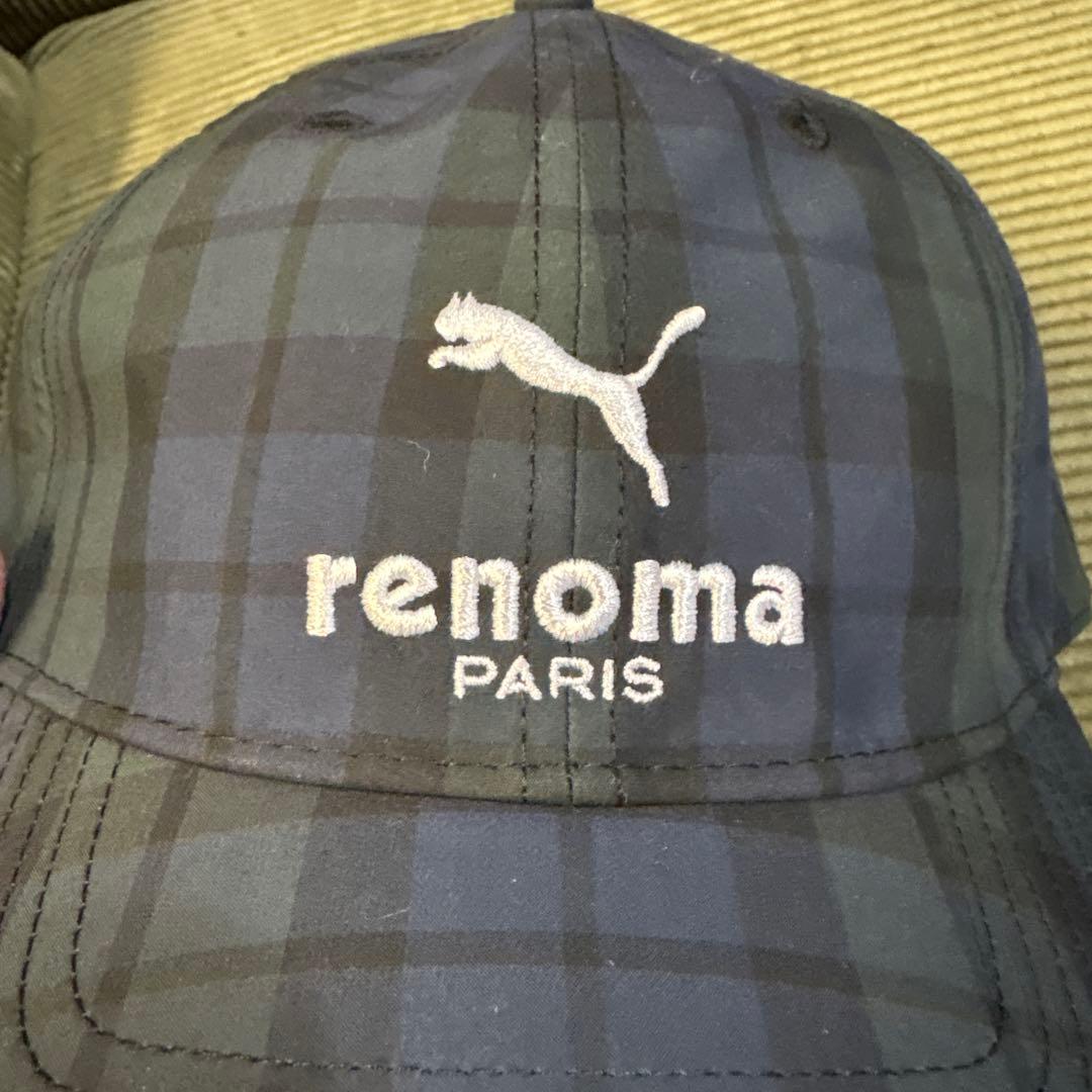 renoma PUMAチェック柄キャップ ✴︎早い者勝ち✴︎最終値下げ・新品未使用