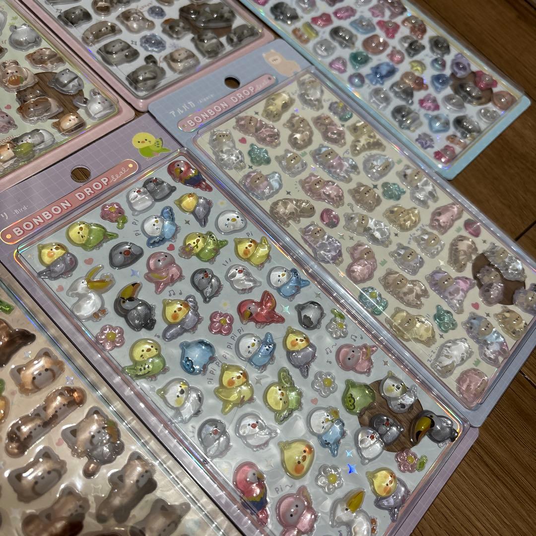 ボンボンドロップシール　アニマルシリーズ　コンプリートセット