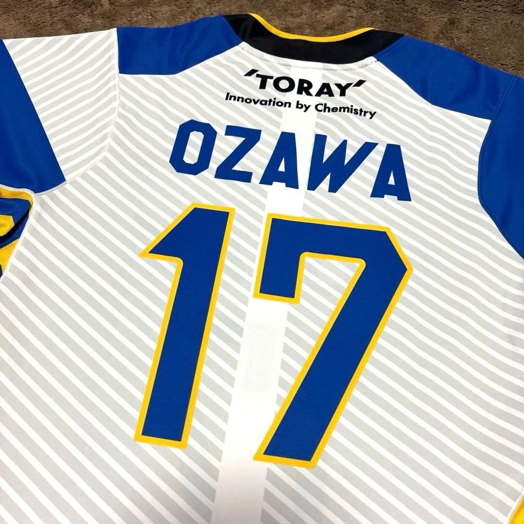 【美品】東レアローズ静岡 背番号17 小澤宙輝 ユニフォーム アシックス 2XL