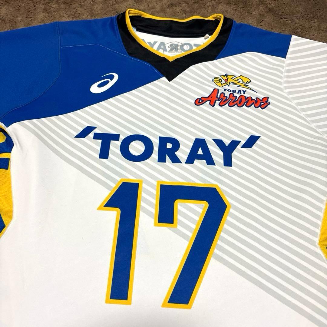 【美品】東レアローズ静岡 背番号17 小澤宙輝 ユニフォーム アシックス 2XL