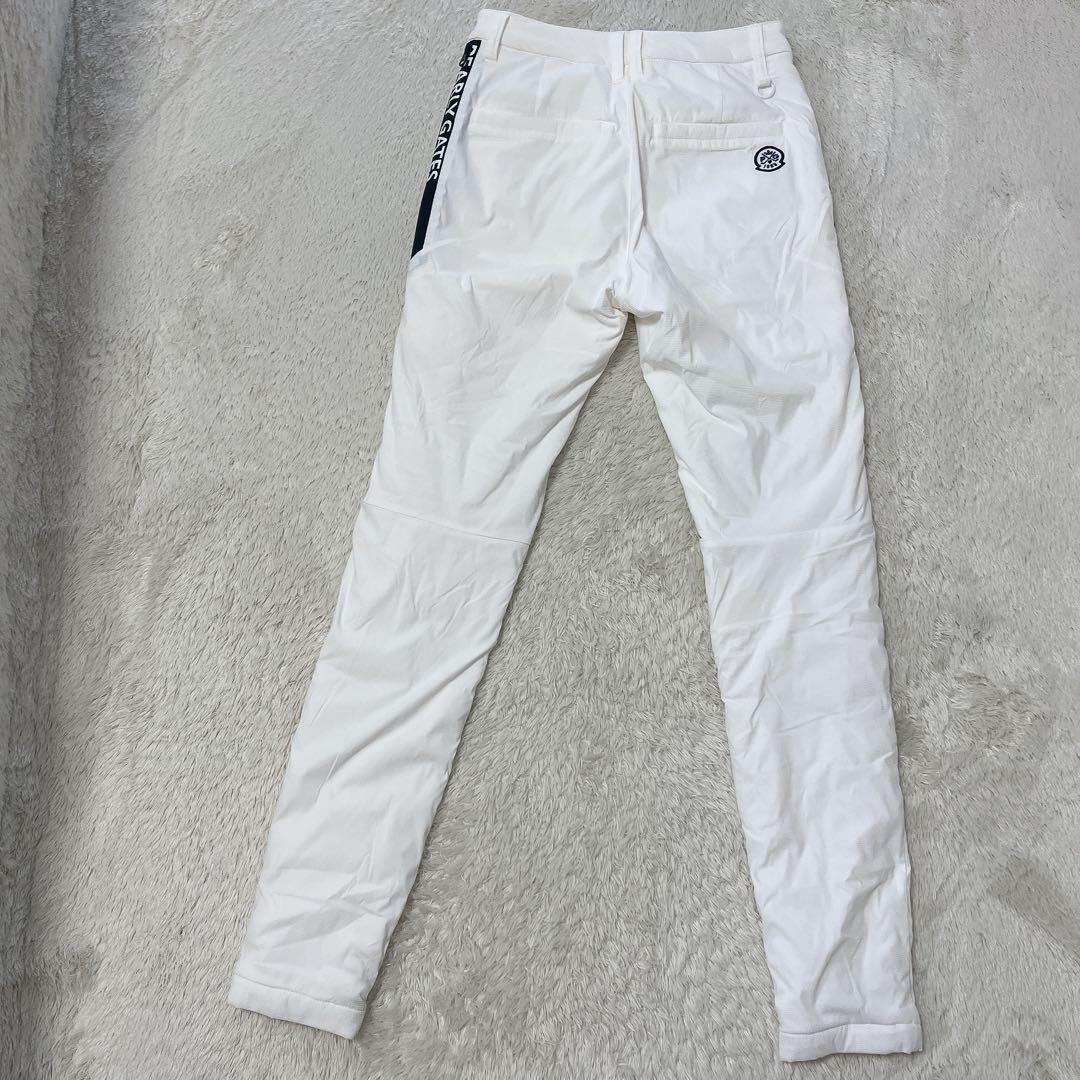 美品　PEARLY GATESパーリーゲイツ　中綿　ストレッチパンツ　０　白