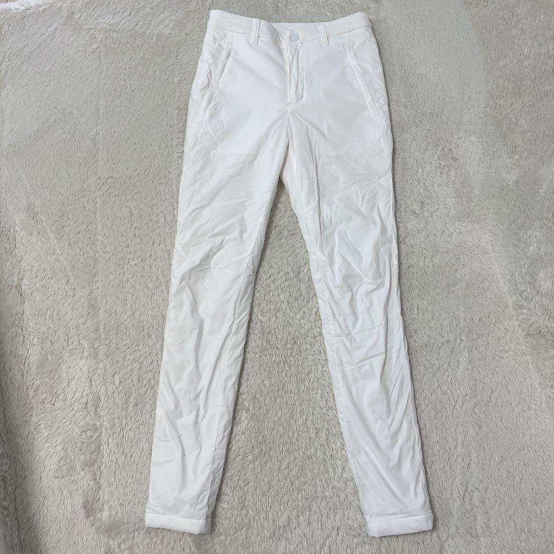 美品　PEARLY GATESパーリーゲイツ　中綿　ストレッチパンツ　０　白