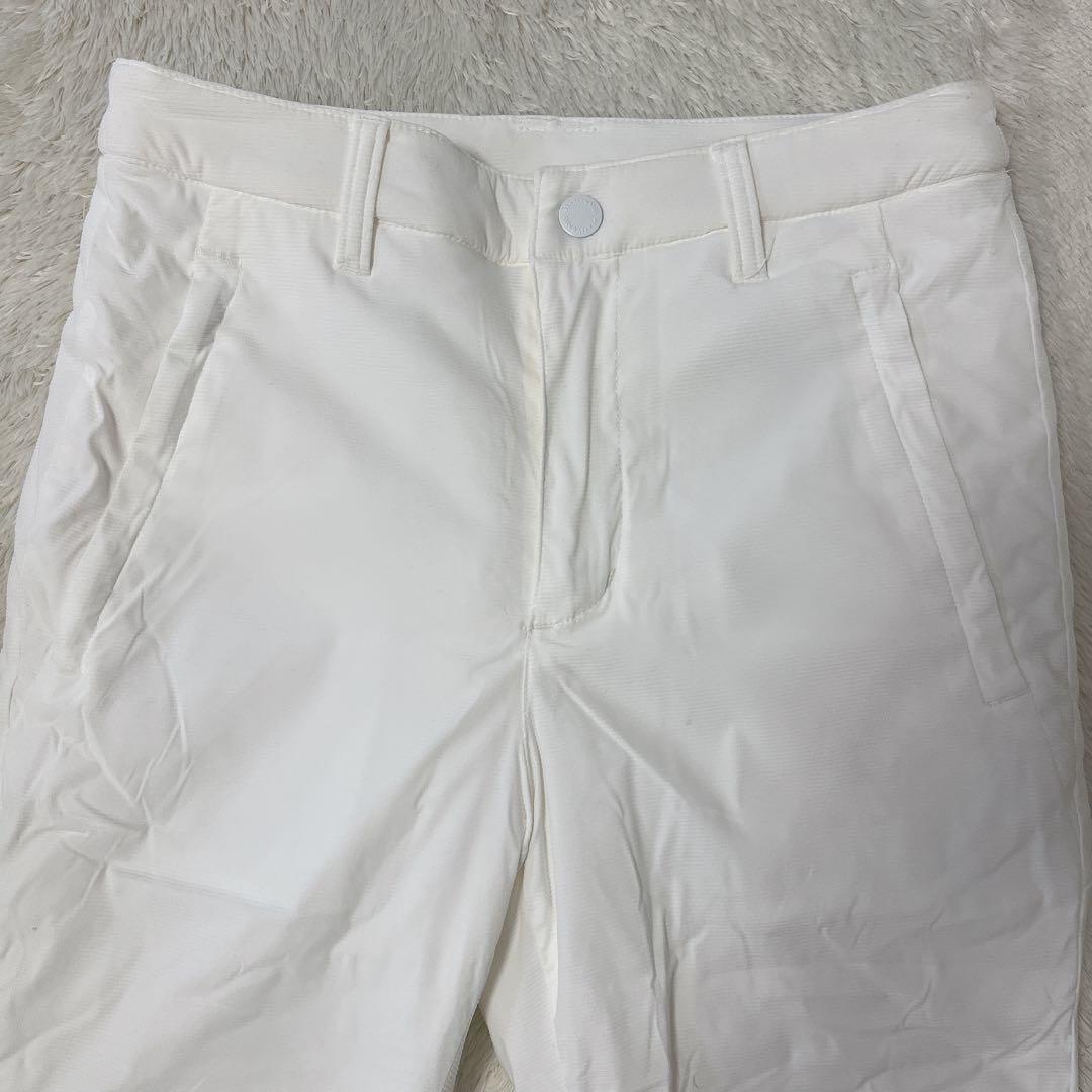 美品　PEARLY GATESパーリーゲイツ　中綿　ストレッチパンツ　０　白