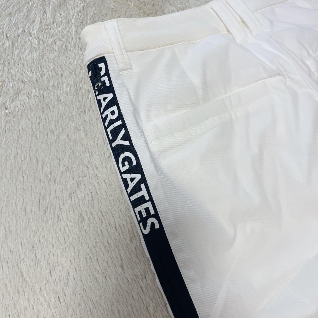 美品　PEARLY GATESパーリーゲイツ　中綿　ストレッチパンツ　０　白