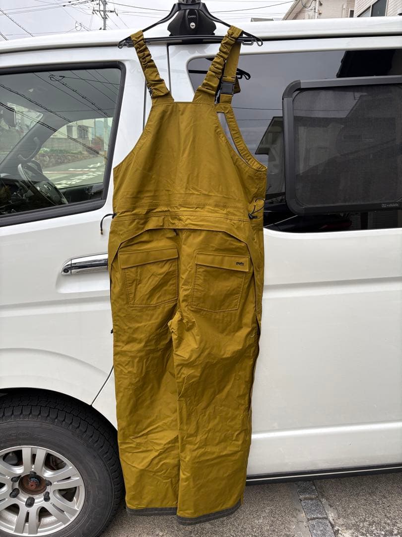 スノーボード GREEN CLOTHING BIB PANTS Lsize Khaki