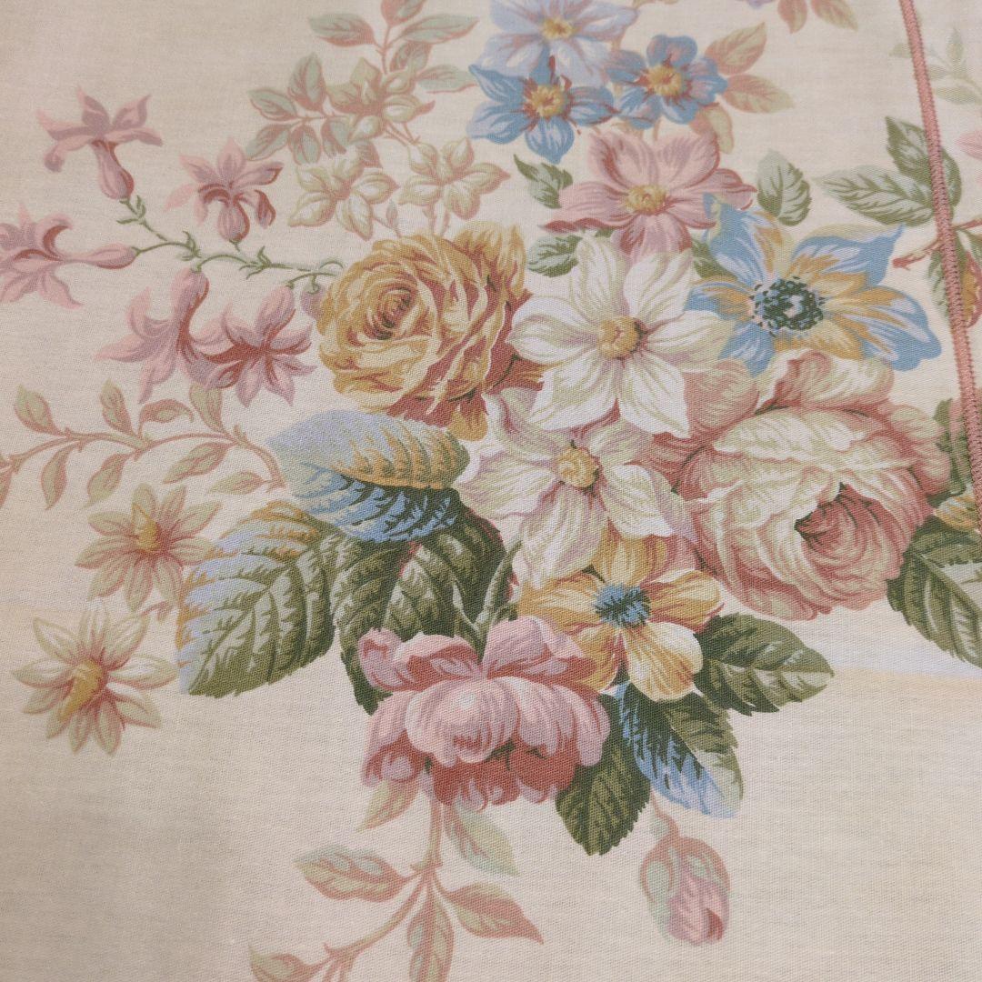 新品★秋薔薇アネモネマーガレット綿100%シングル掛け布団カバー1枚枕カバー2枚