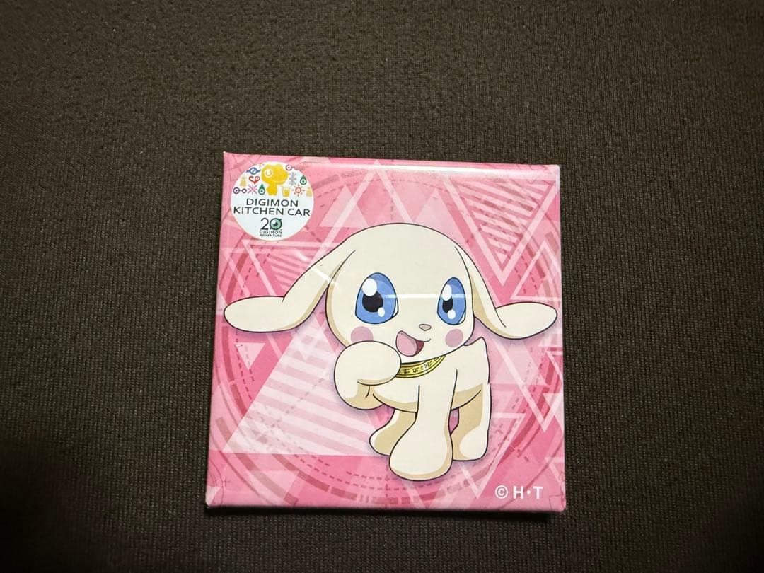 デジモン　キッチンカー　八神ヒカリ　テイルモン　進化スクエア缶バッジ6点セット