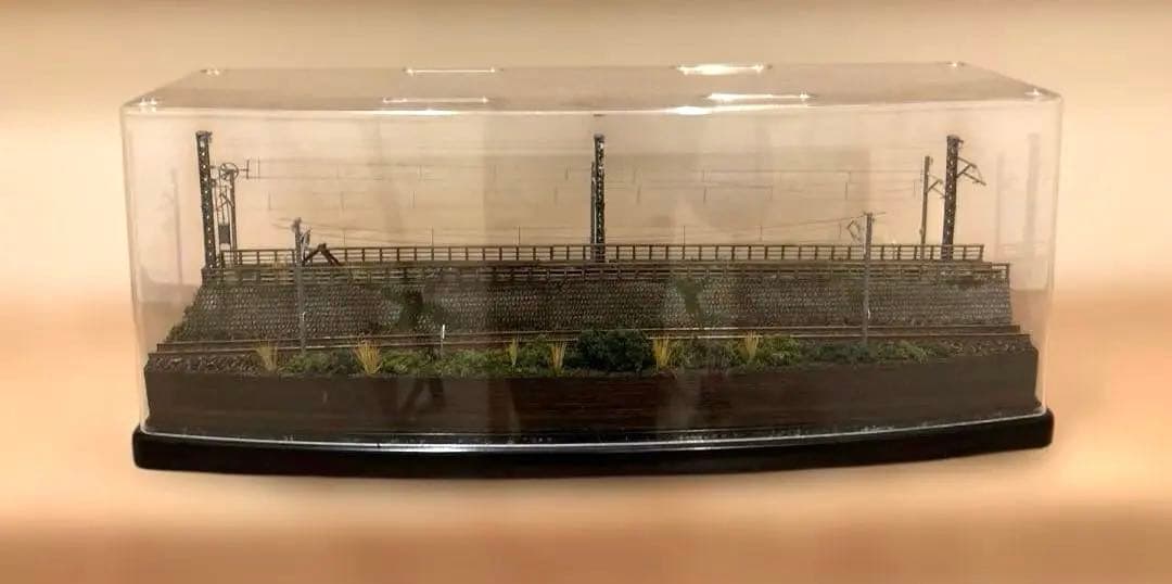 Nゲージ 3線　3車両　展示ジオラマ