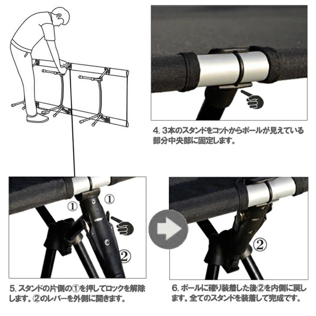 ADVANTAGE コット キャンプ 2way 軽量 耐荷重150kg カーキ