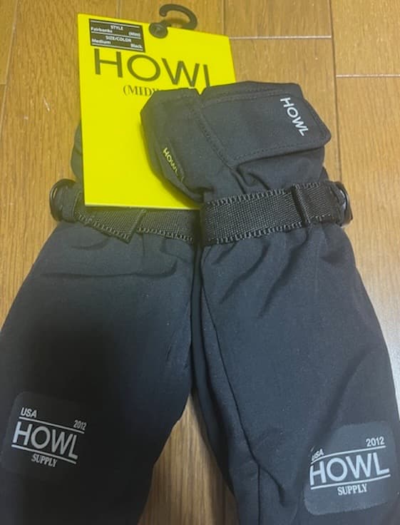 Howl Fairbanks Mitten Black L ミトン mitt