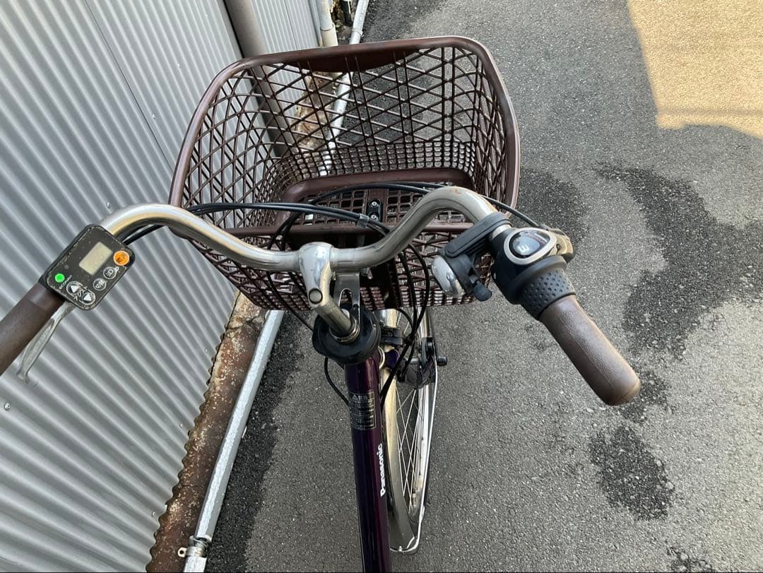 パナソニック新機種電動アシスト自転車viviDX26インチパープルボディー