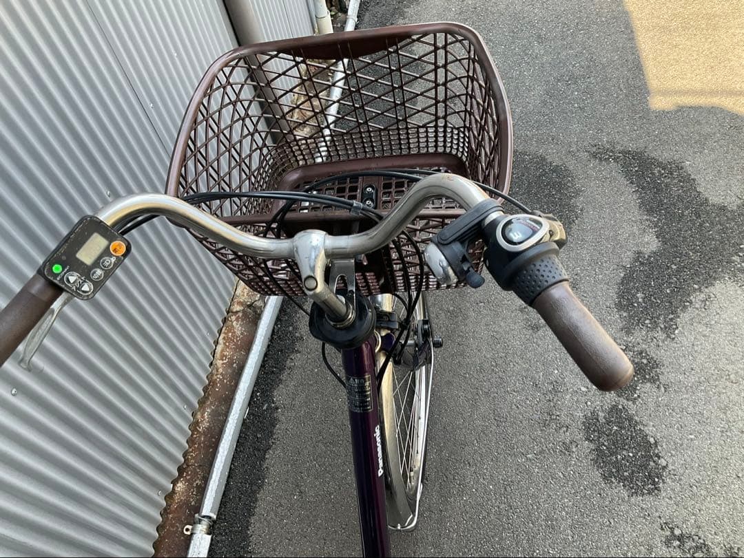 パナソニック新機種電動アシスト自転車viviDX26インチパープルボディー