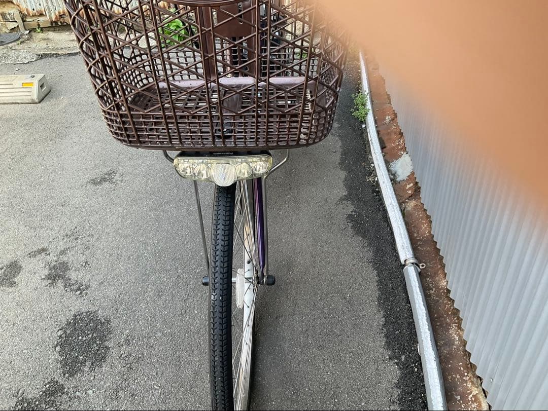 パナソニック新機種電動アシスト自転車viviDX26インチパープルボディー