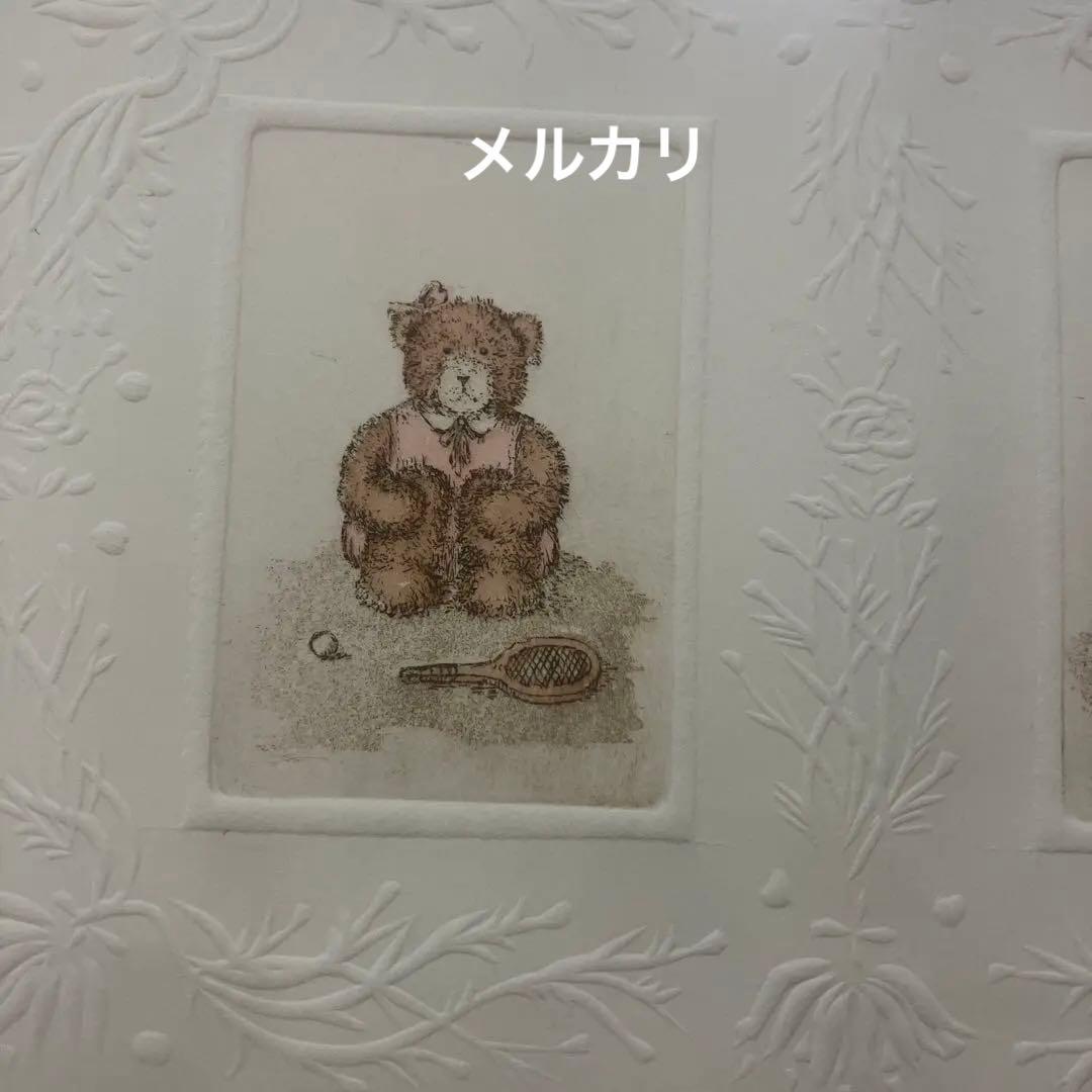 Dabid Olson オリジナルエッチング　テニスベア