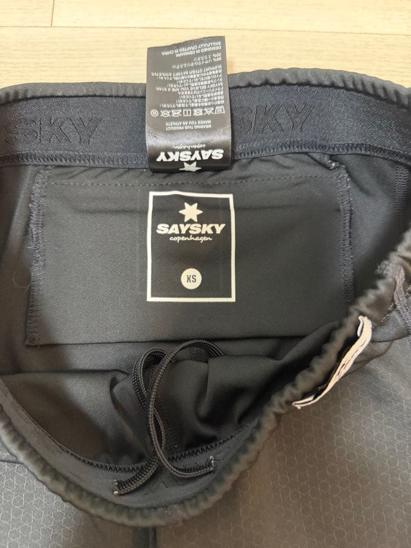 SAYSKY ランニング ハーフタイツ ブラックメンズ XS 【USED】