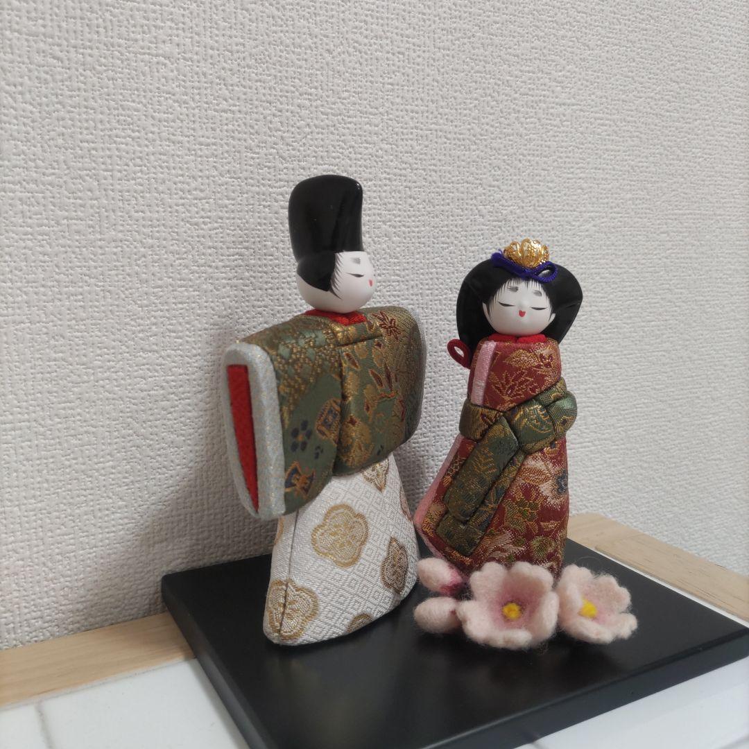 木目込人形　立雛&桜の花❀