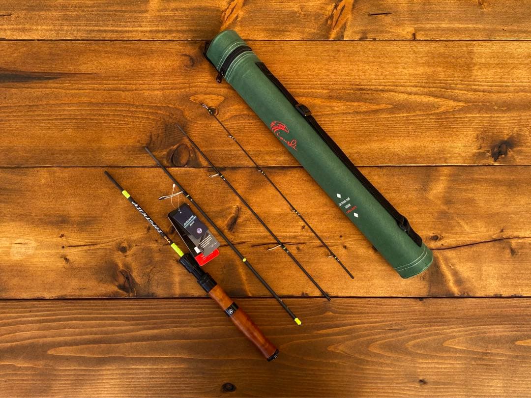 トラウトロッド　ウッドグリップ　フェルールロッド　5ft2inch 山女魚　岩魚