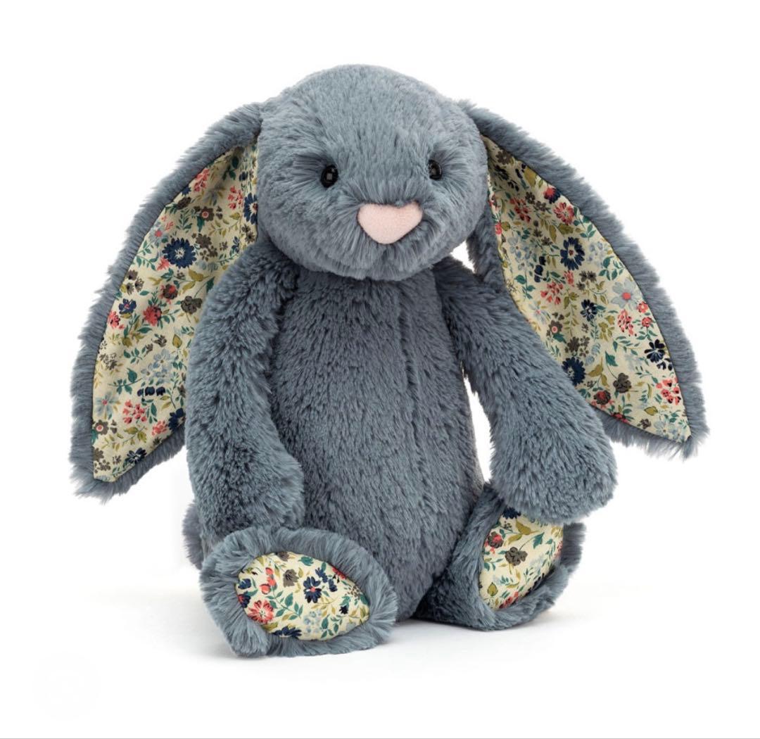 ぬいぐるみ  Medium Blossom Dusky Blue Bunny