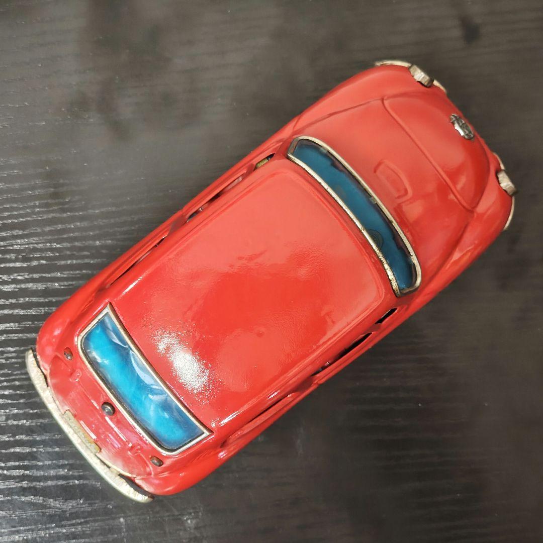 BANDAI　バンダイ　スバル360　右ハンドル　ブリキ　赤色