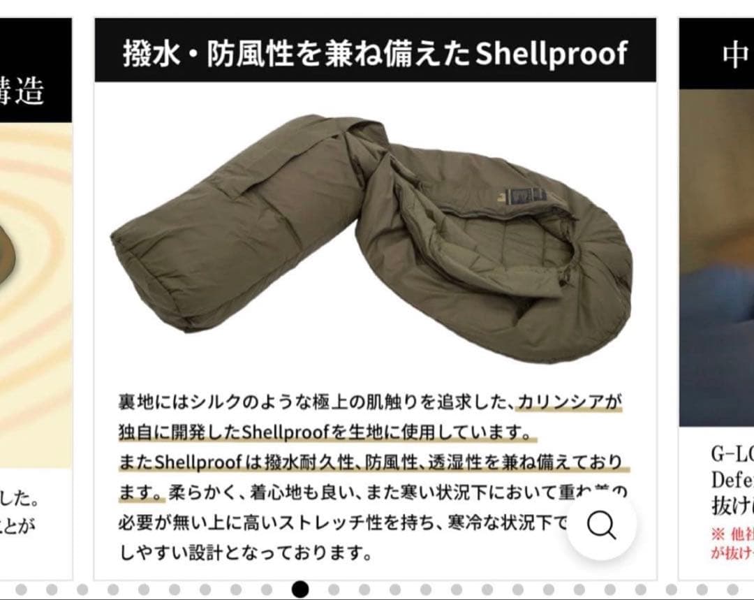 CARINTHIA Defence 1 Top 200 シュラフ Lサイズ寝袋