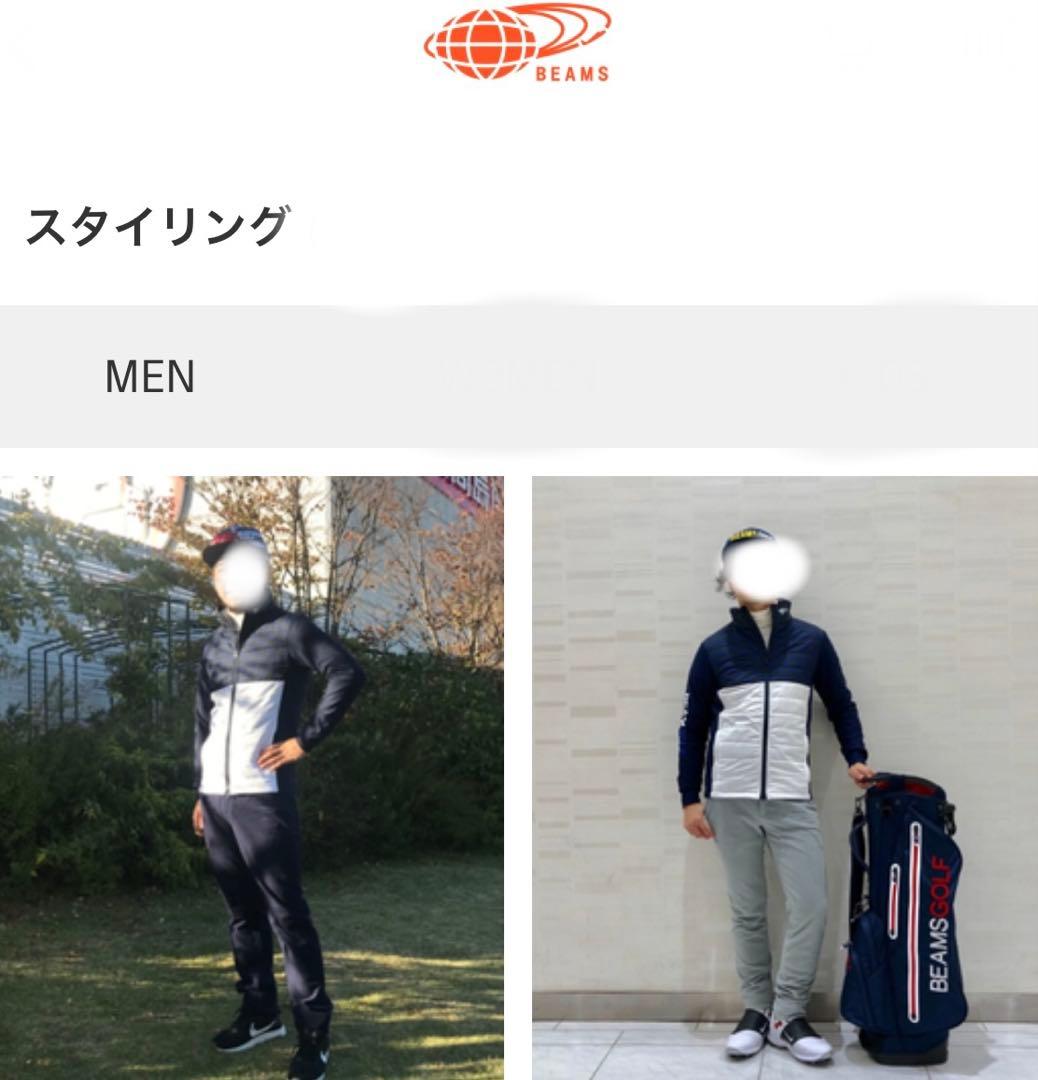 BEAMS GOLF ビームスゴルフ スター 中綿ブルゾン ネイビー XLサイズ