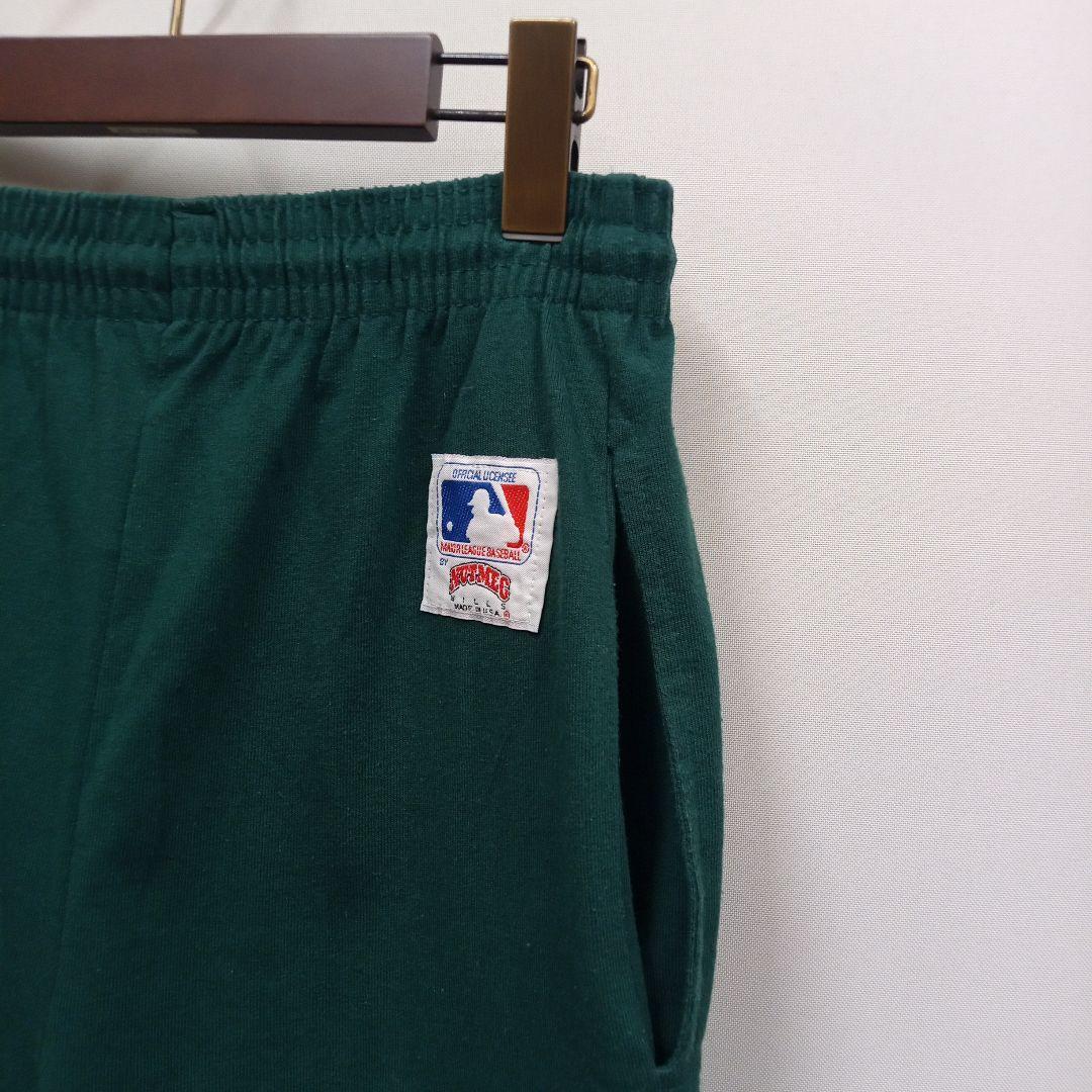 00's オークランド・アスレチックス USA製 スウェットショートパンツ