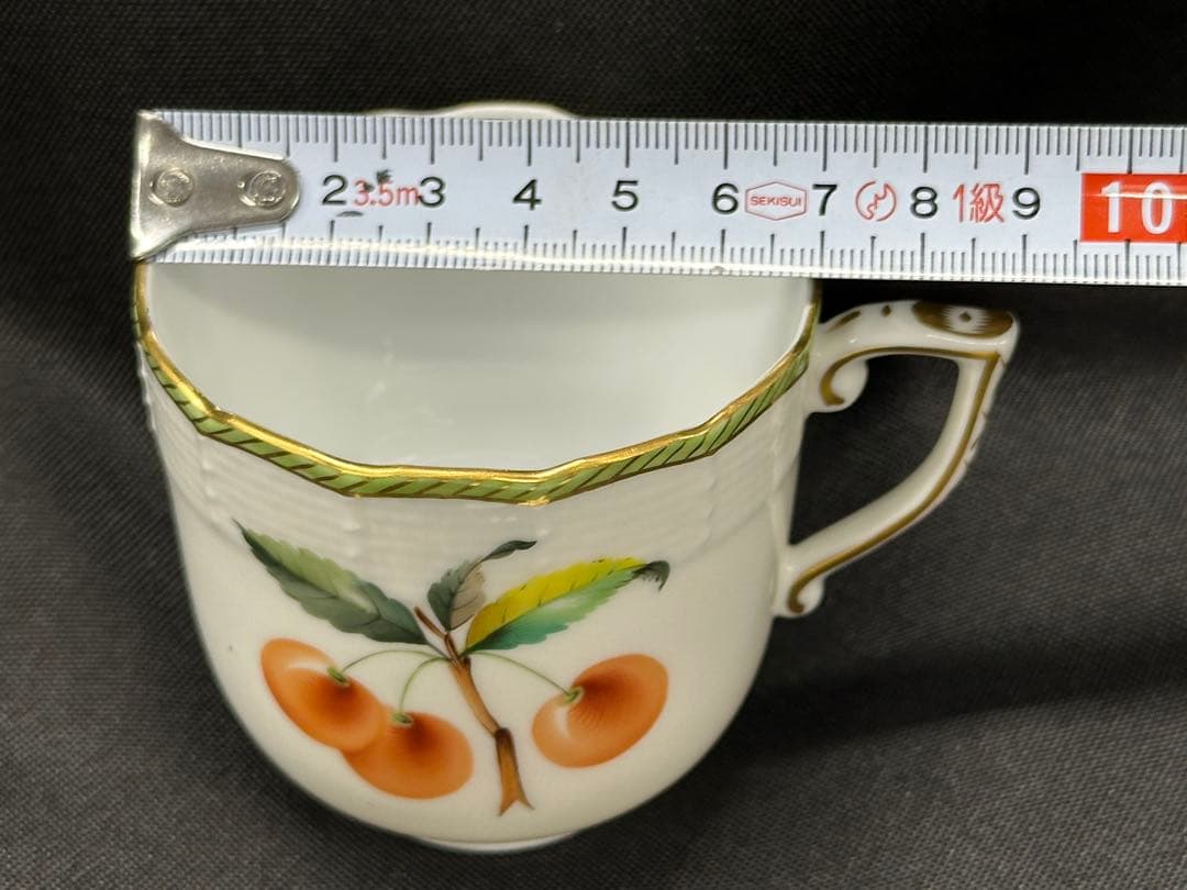 ①【美品】HEREND ヘレンド　エスキース　チェリー　カップ　プレート