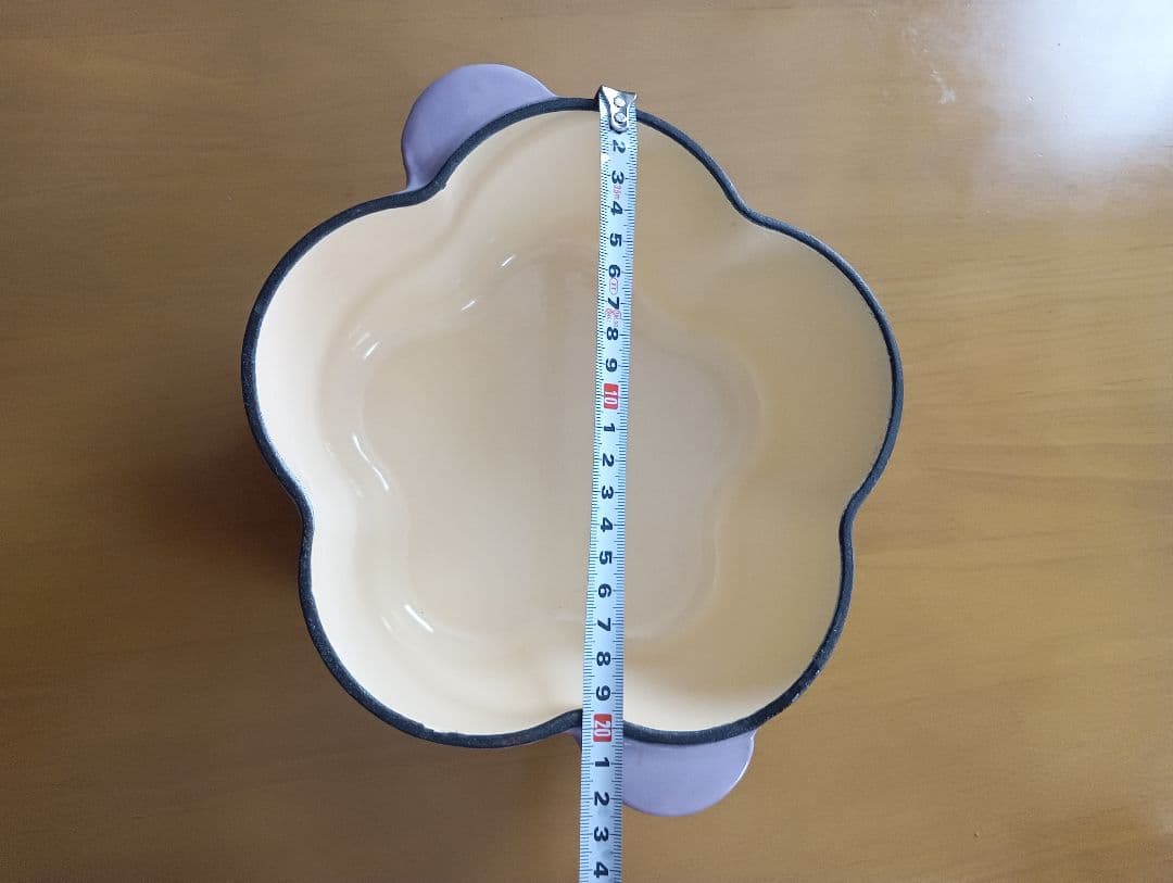 LE CREUSET 両手鍋 紫 約20cm