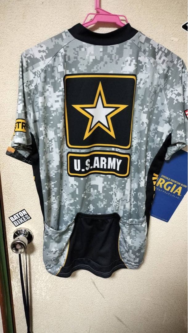 米軍US ARMY サイクルシャツ　バックポケット　ロードバイク