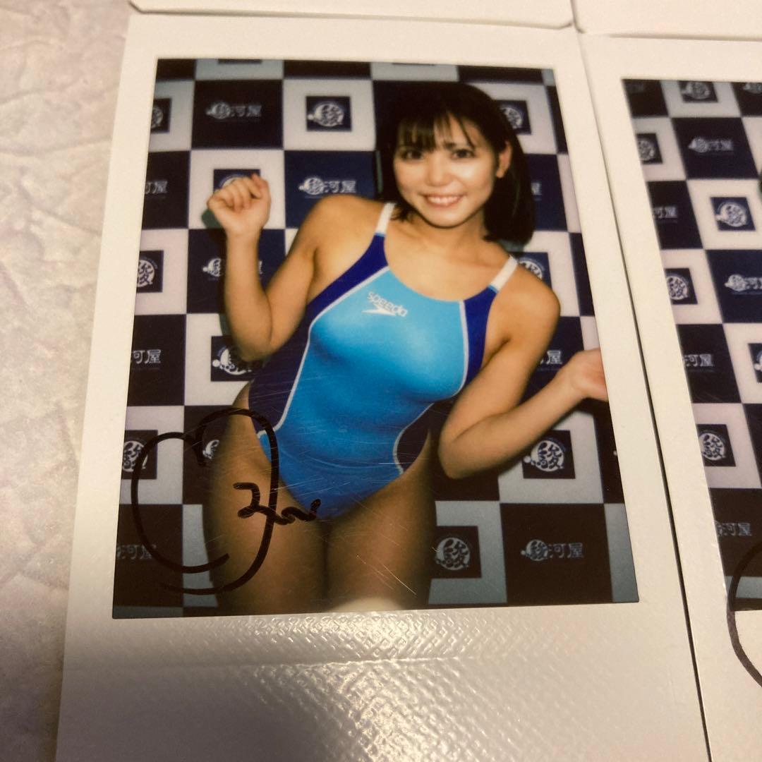 篠原冴美 競これ 限定 直筆サイン入り チェキ4枚セット