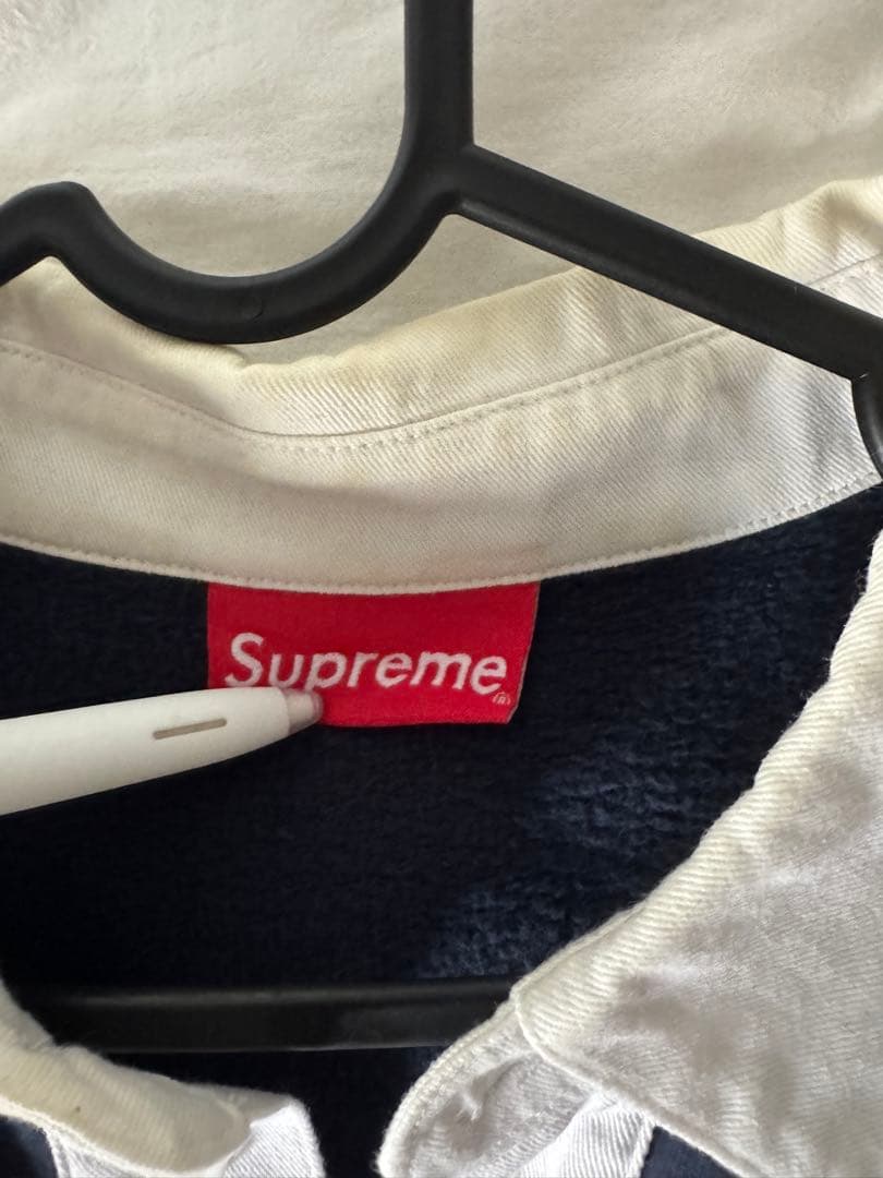 Supreme ネイビー ポロシャツ M