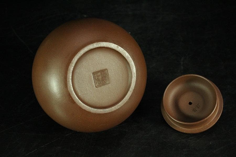 中国美術 煎茶 紫泥 茶器 急須 在印(K-YC690)