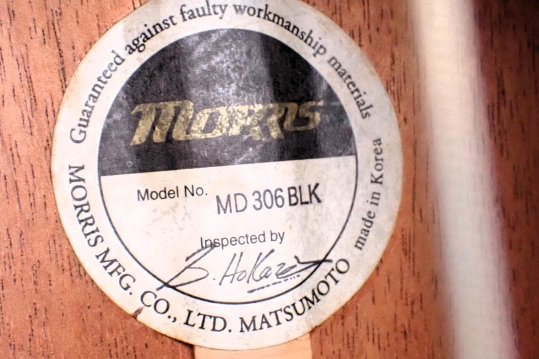 hxm1115 モーリス　アコースティックギター　MD306BLK