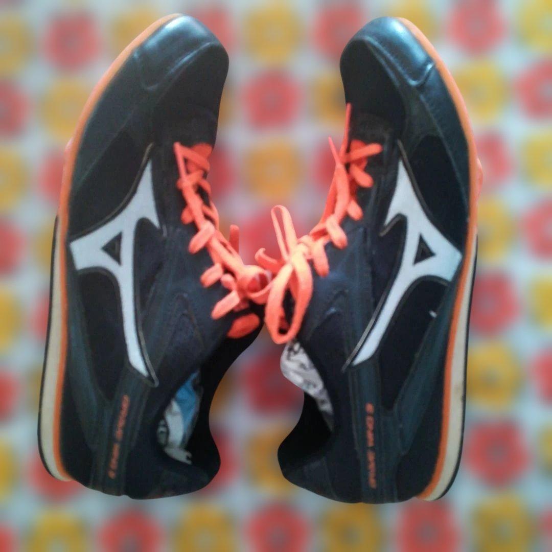 26cm Mizuno スパイクシューズ ブラック/オレンジ