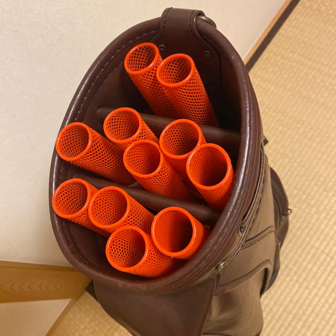 【美品】ミズノ最高級ブランド グランドモナーク キャディバッグ&ロゴ入り傘