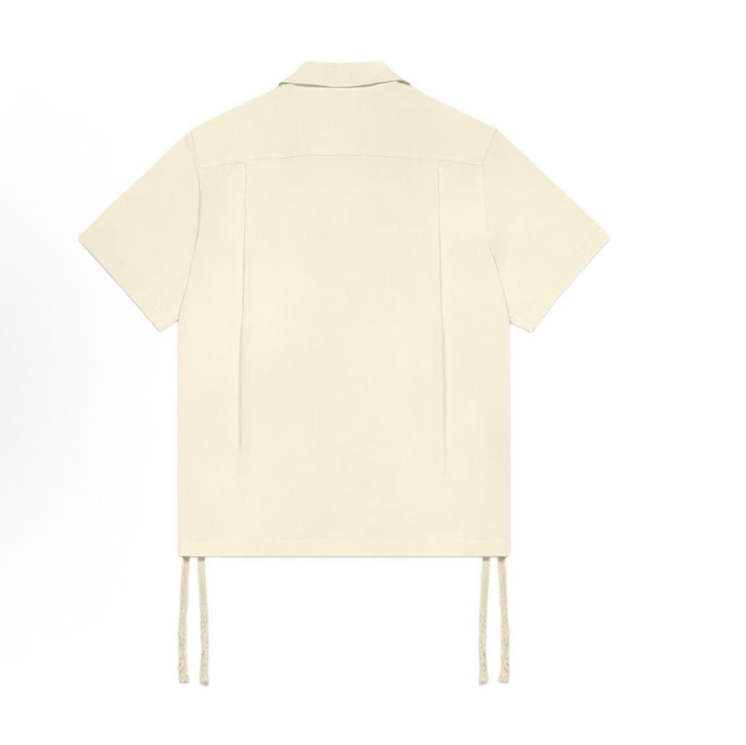 新品M ADIDAS X CLOT ボウリングシャツ ホワイトJP1599