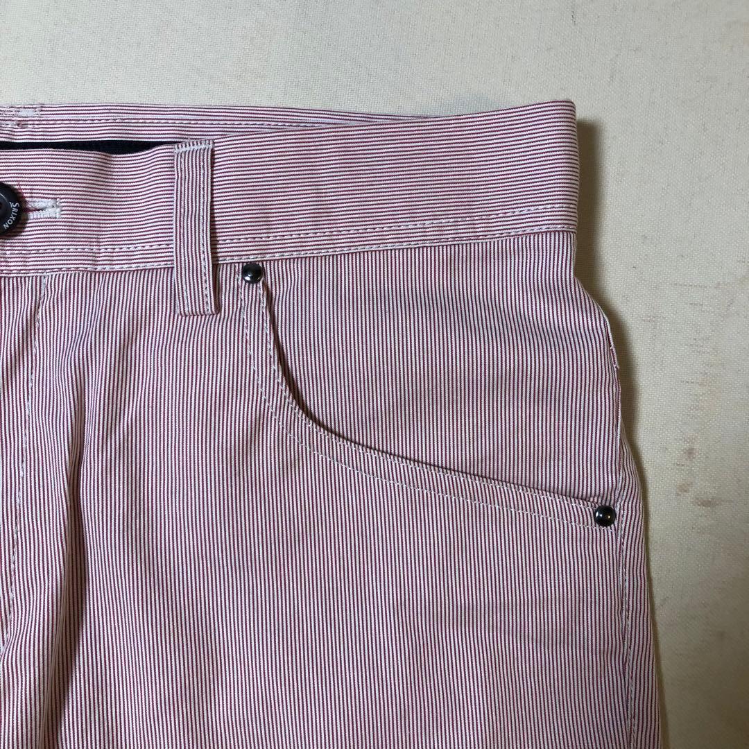 スリクソンbyデサント ハーフ パンツ レッド ストライプ サイズ79